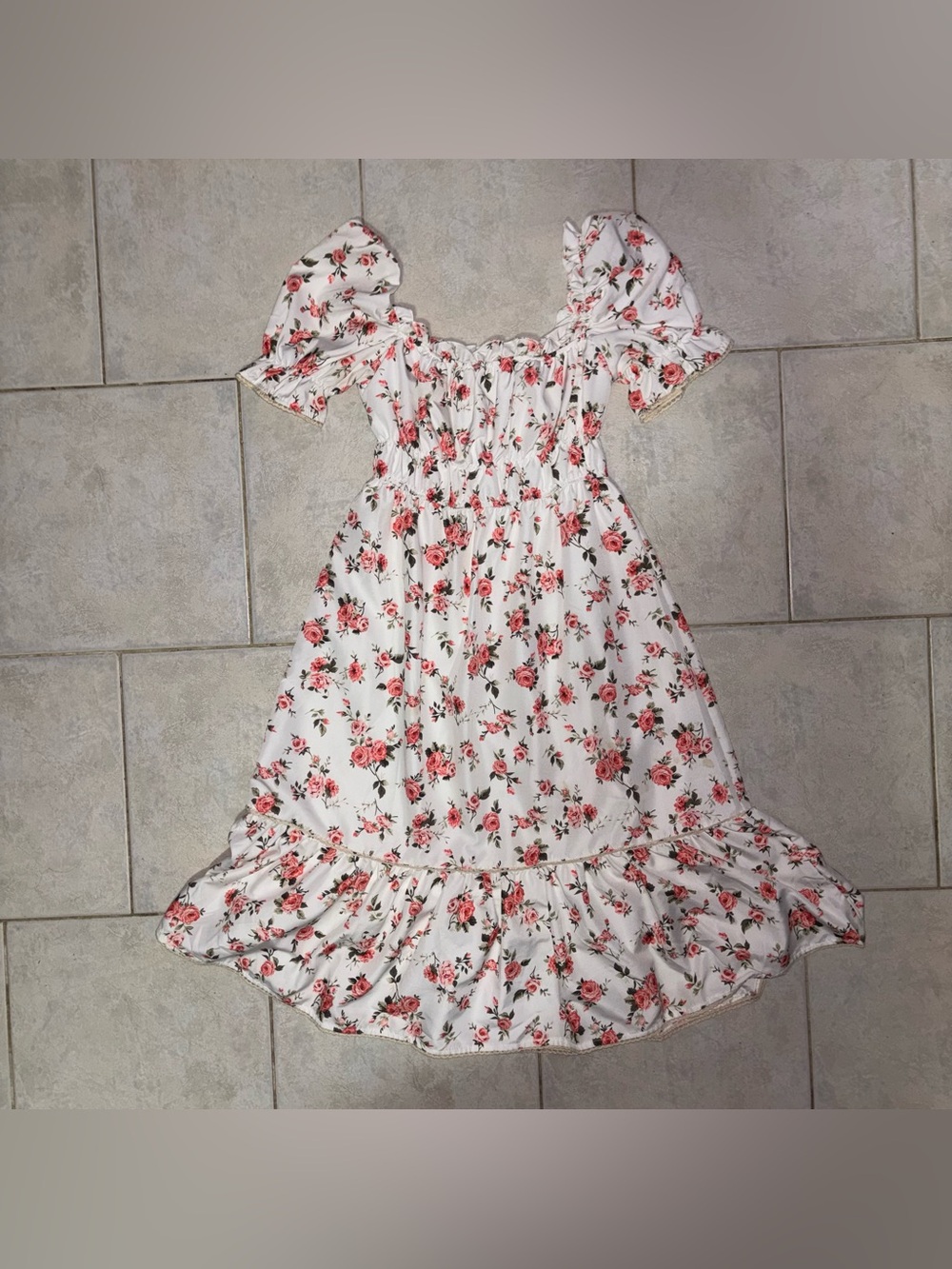 Floral Puff Sleeve Dress